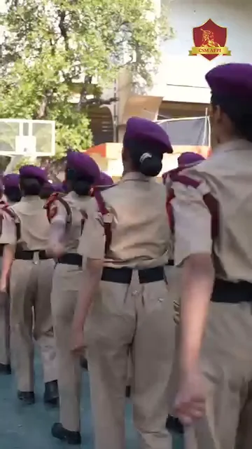 In uniform